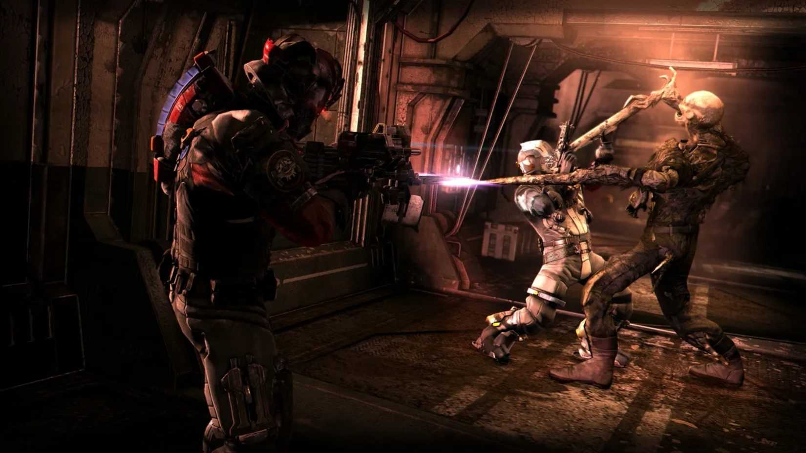 Pertarungan Isaac Clarke melawan Necromorph di Dead Space 3