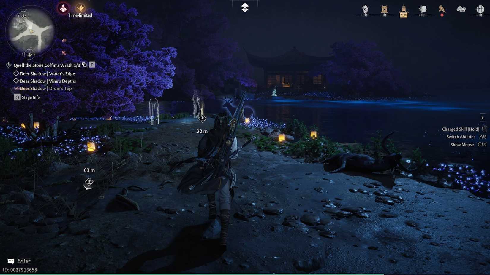 deer shadow waters edge where winds meet