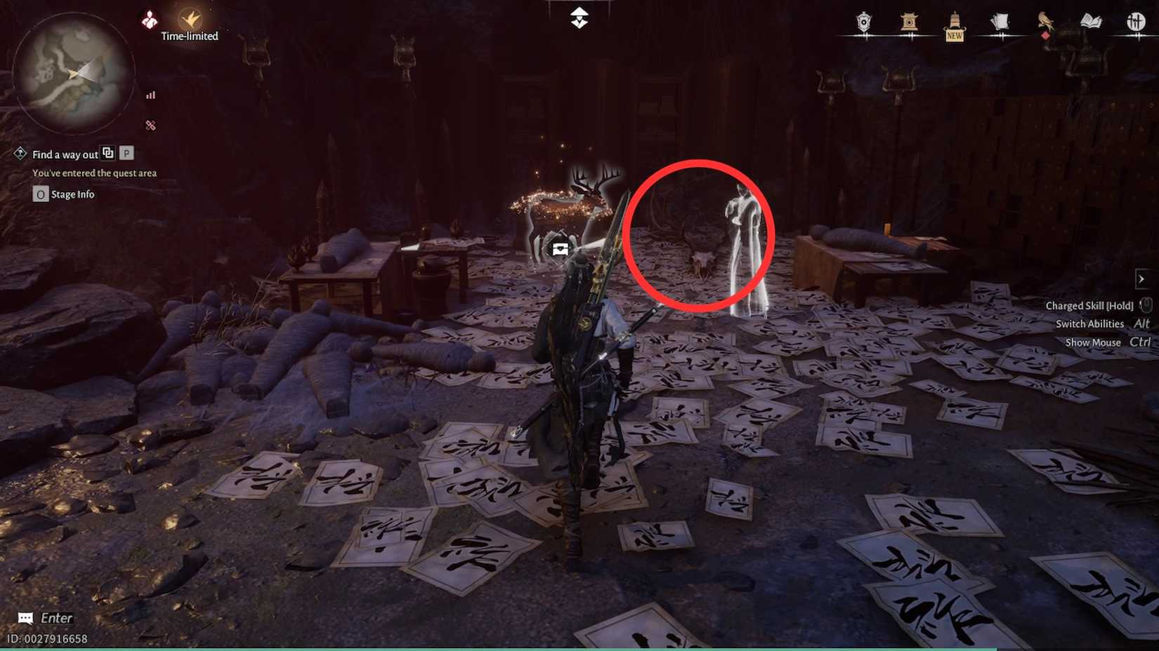 deer skull gleaming abyss where winds meet