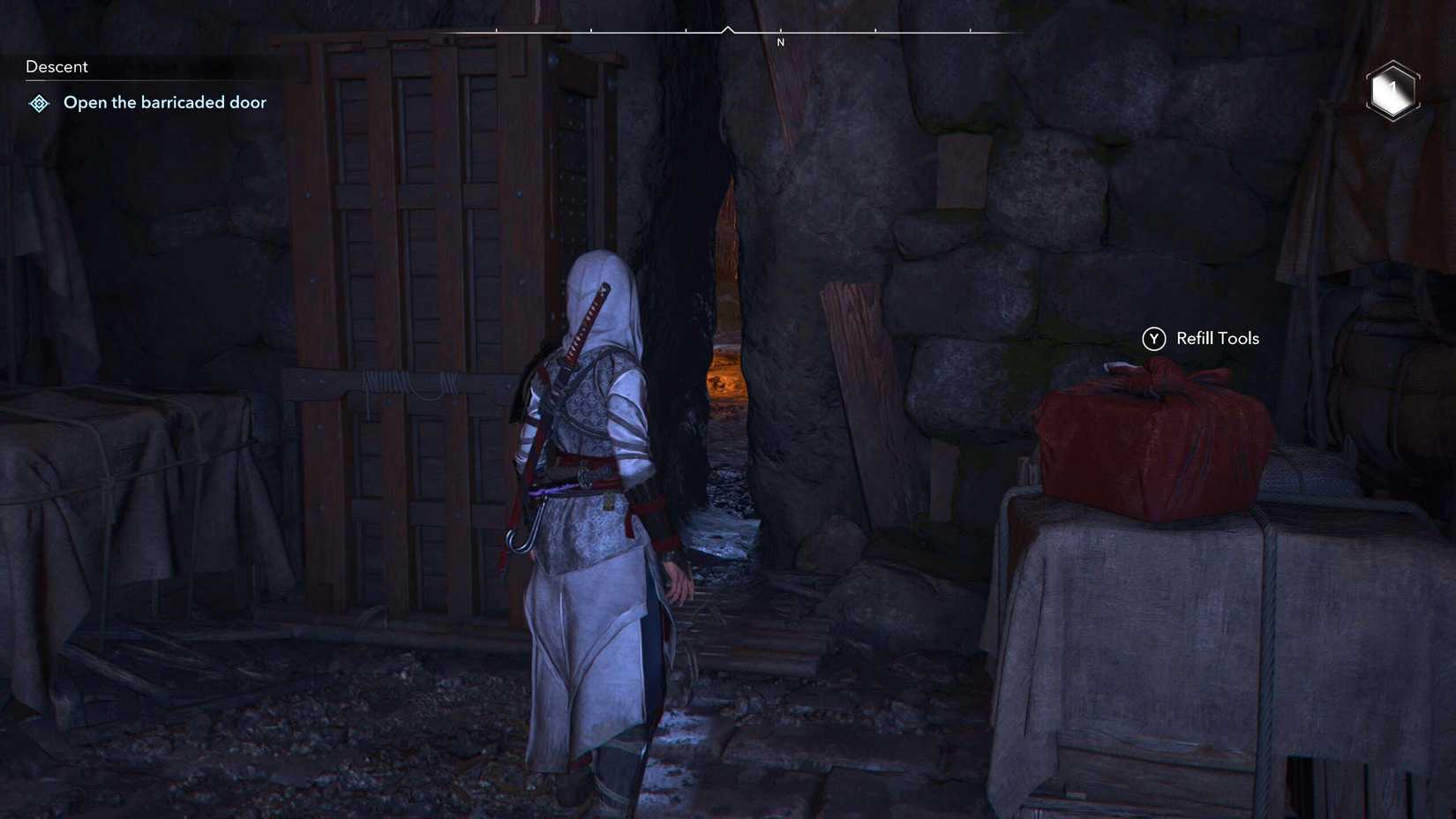 Descent Quest Assassin's Creed Shadows X Attack on Titan Go Through Wall Crack