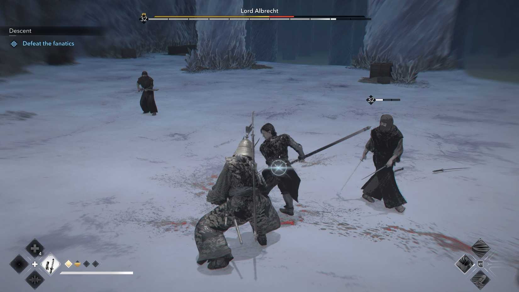 Descent Quest Assassin's Creed Shadows X Attack on Titan Lord Albrecht Boss Fight