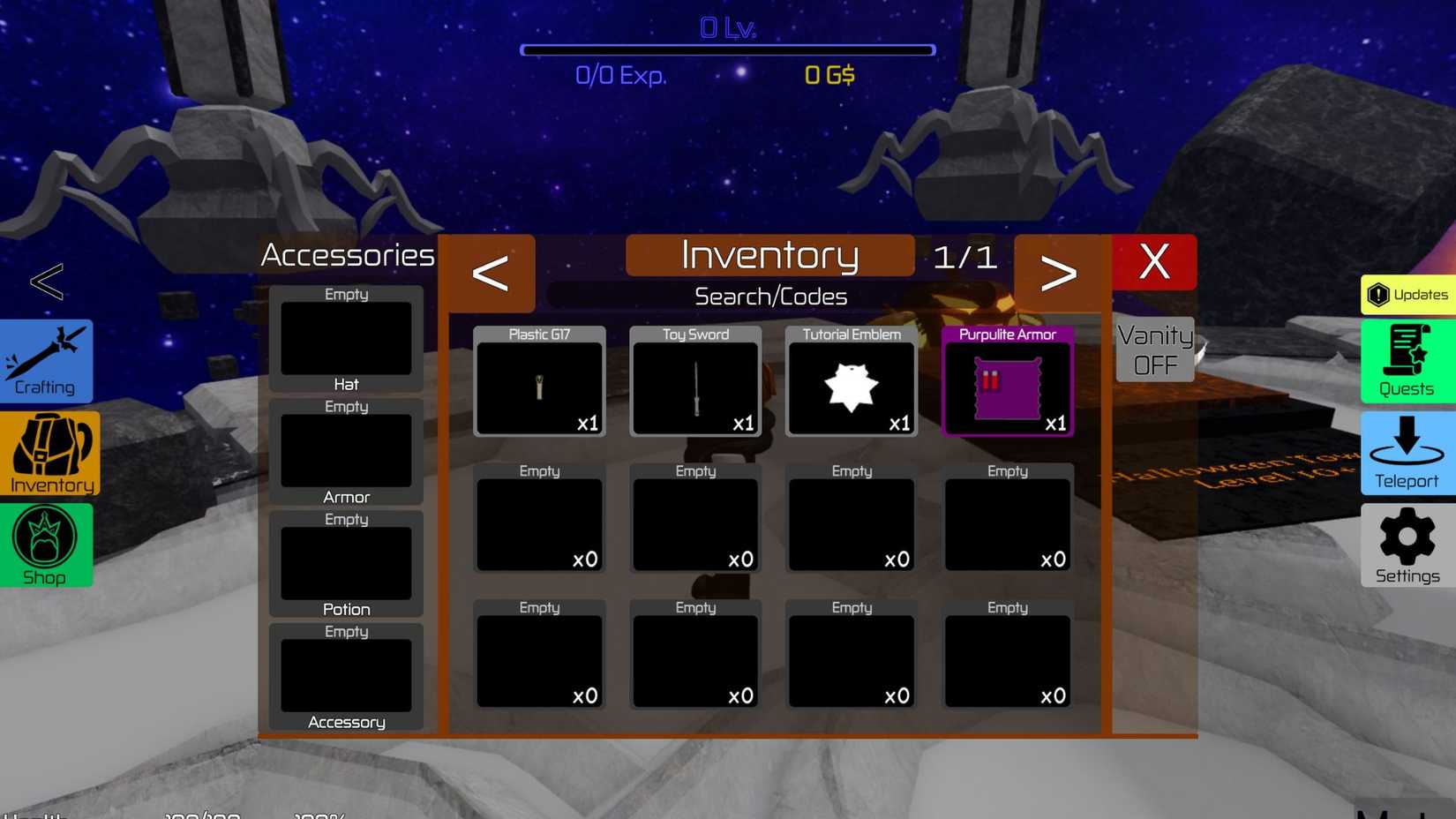 Destined Ascension the codes tab