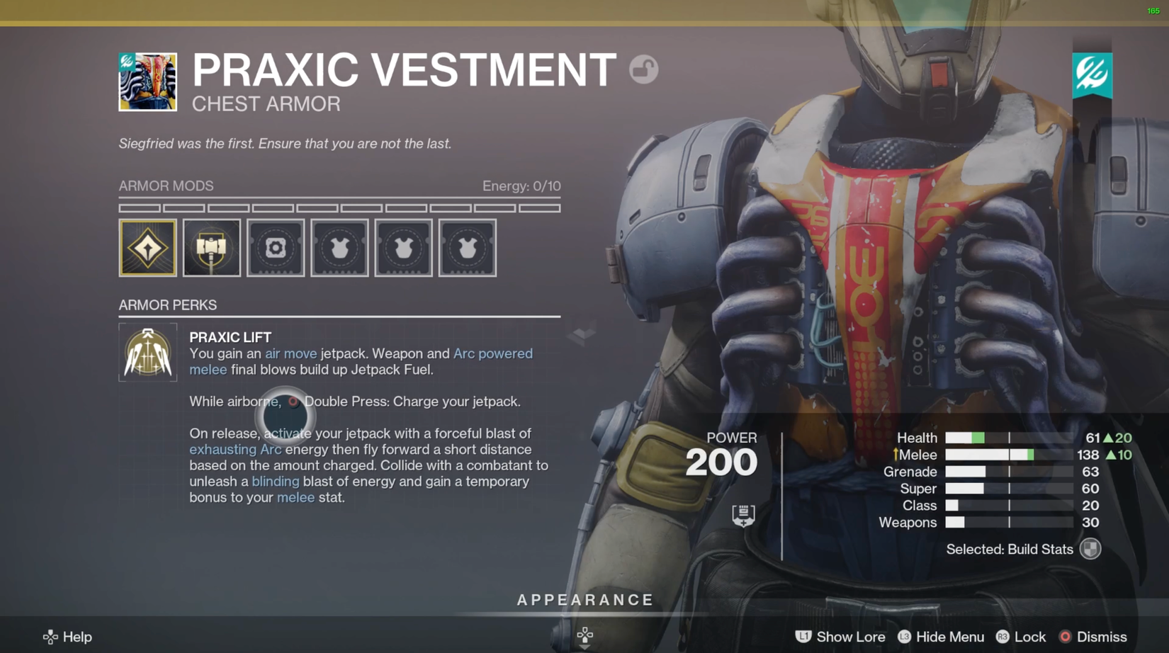 destiny 2 praxic vestment titan exotic