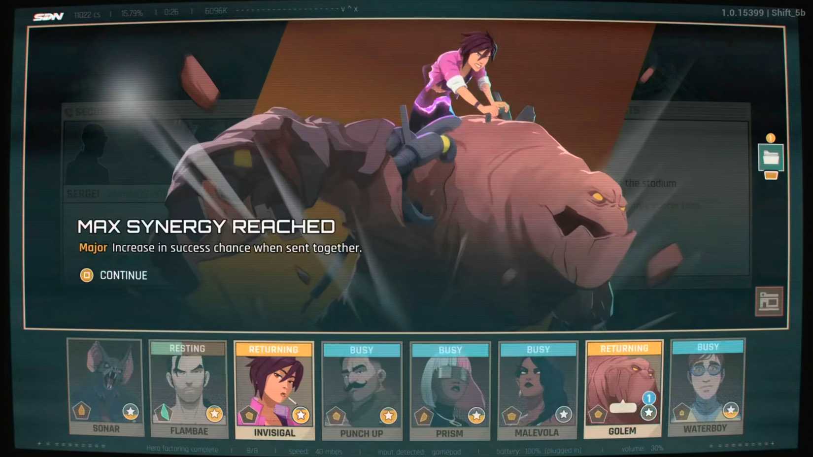 Dispatch Invisigal Golem Synergy