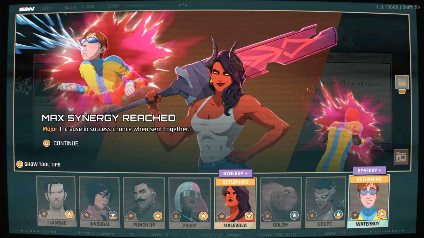 Dispatch Malevola Waterboy Synergy