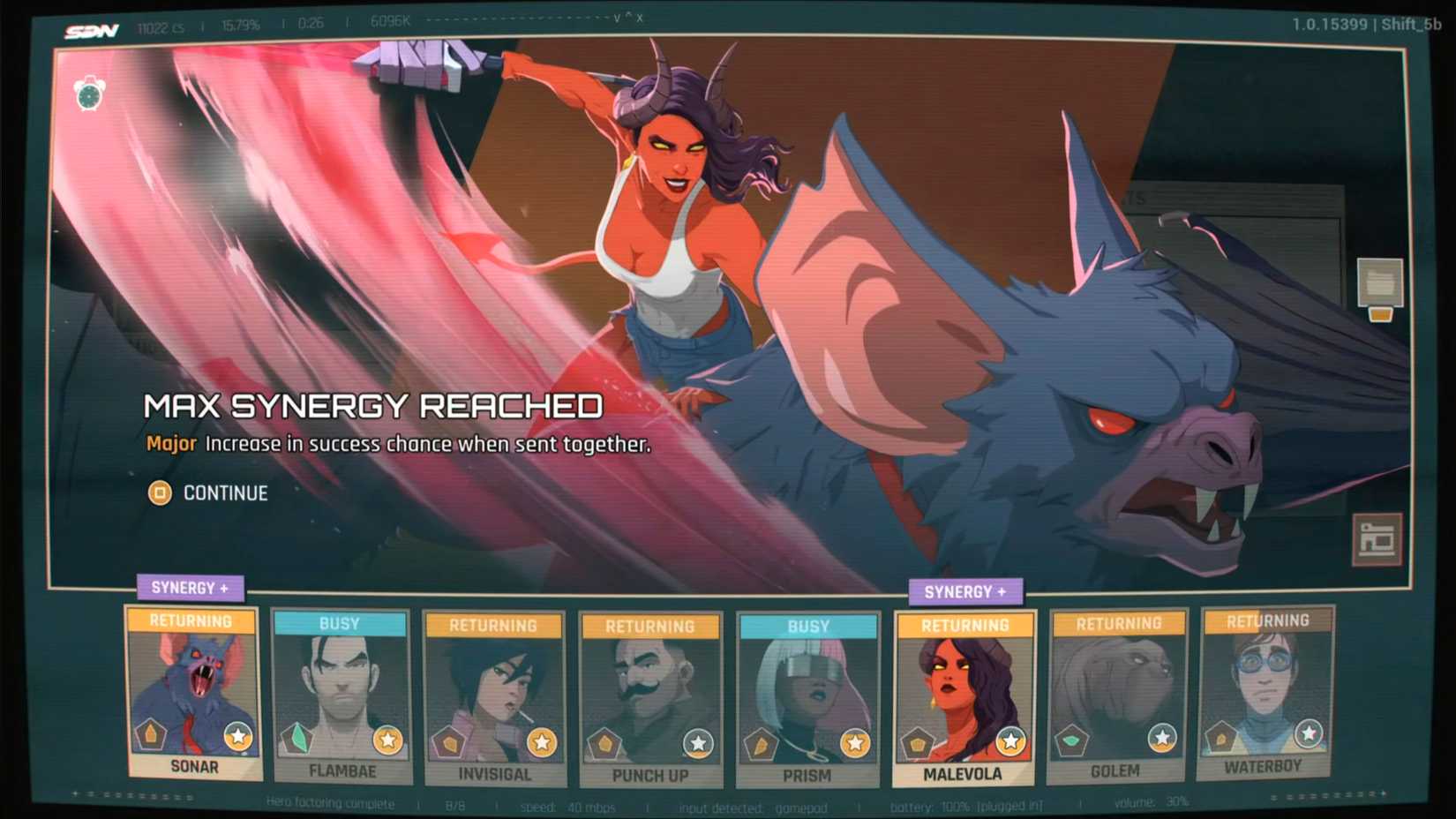 Dispatch Sonar Malevola Synergy