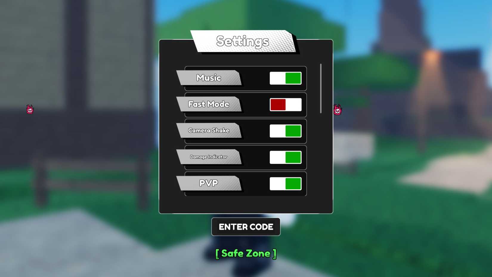 Diverse Piece - the codes tab