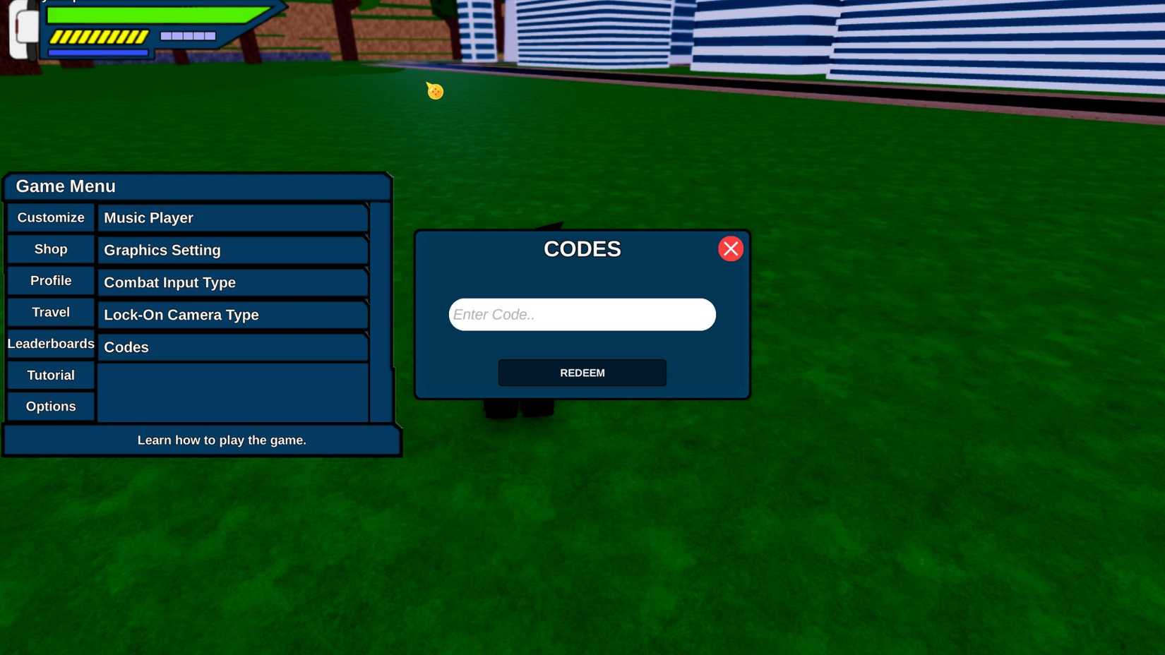 Dragon Generations the codes tab