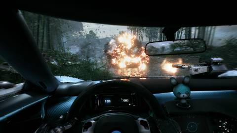 Driving a car in Bright Memory Infinite