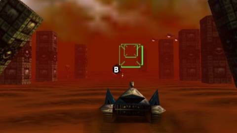 Driving a tank in Star Fox 64