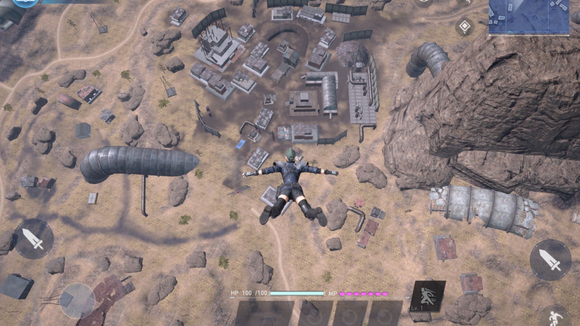 Dropping into in Final Fantasy 7 The First Soldier