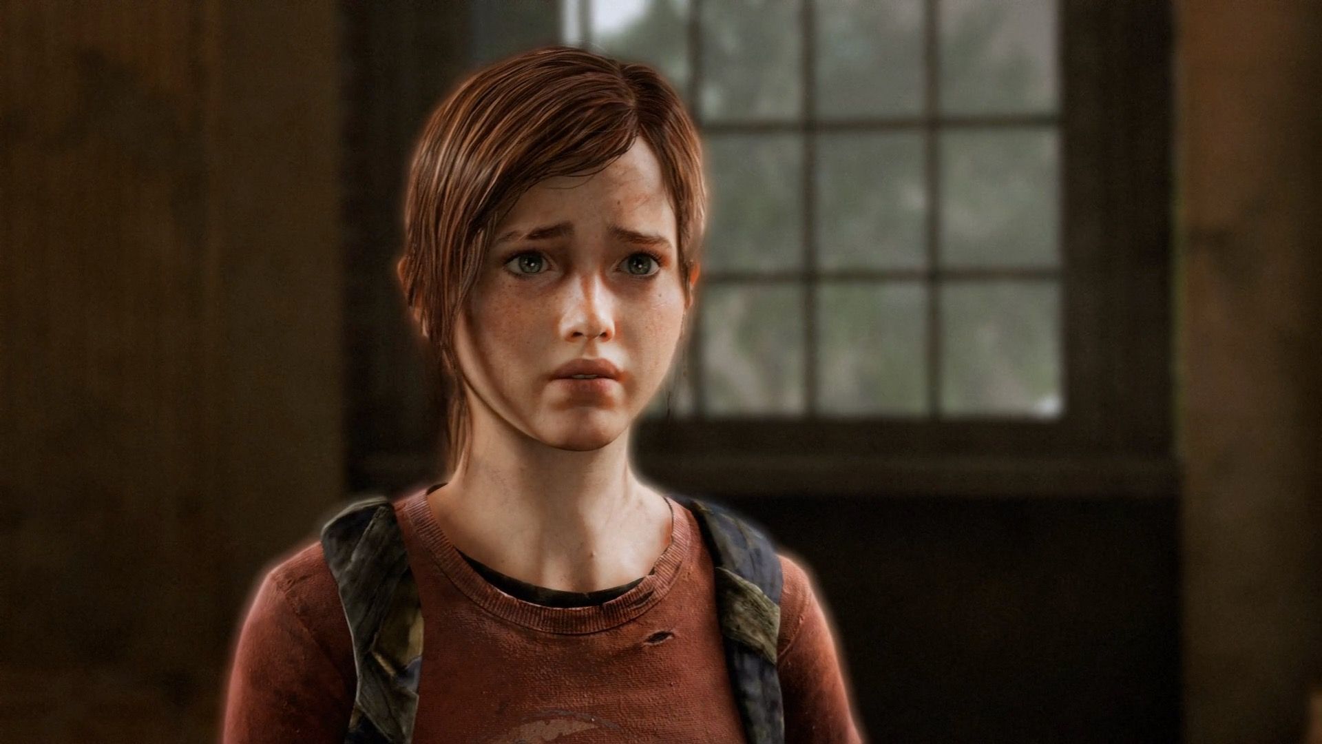 Ellie shocked in The Last of Us