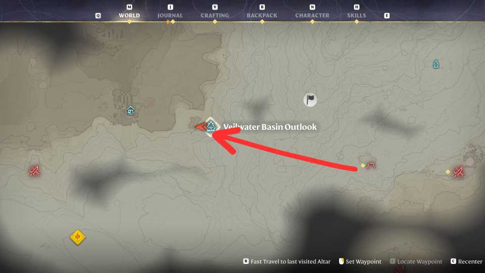 Obscured view of the Veilwater basin