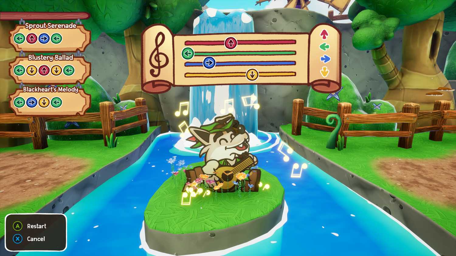 Mini-game musik di Escape from Ever After