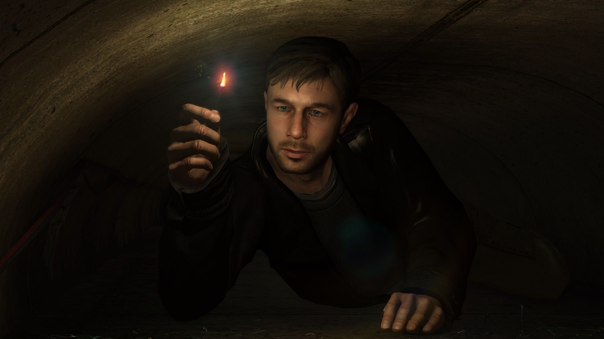 Ethan crawling in Heavy Rain