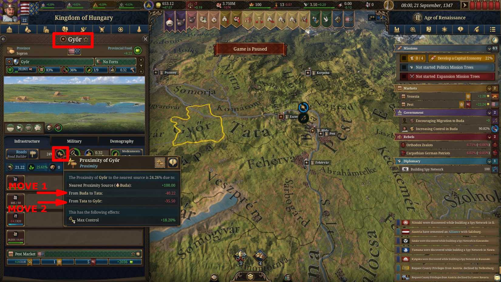 Eu5 Control Map Example How to Increase Control (& Reduce Proximity Cost) in Europa Universalis 5