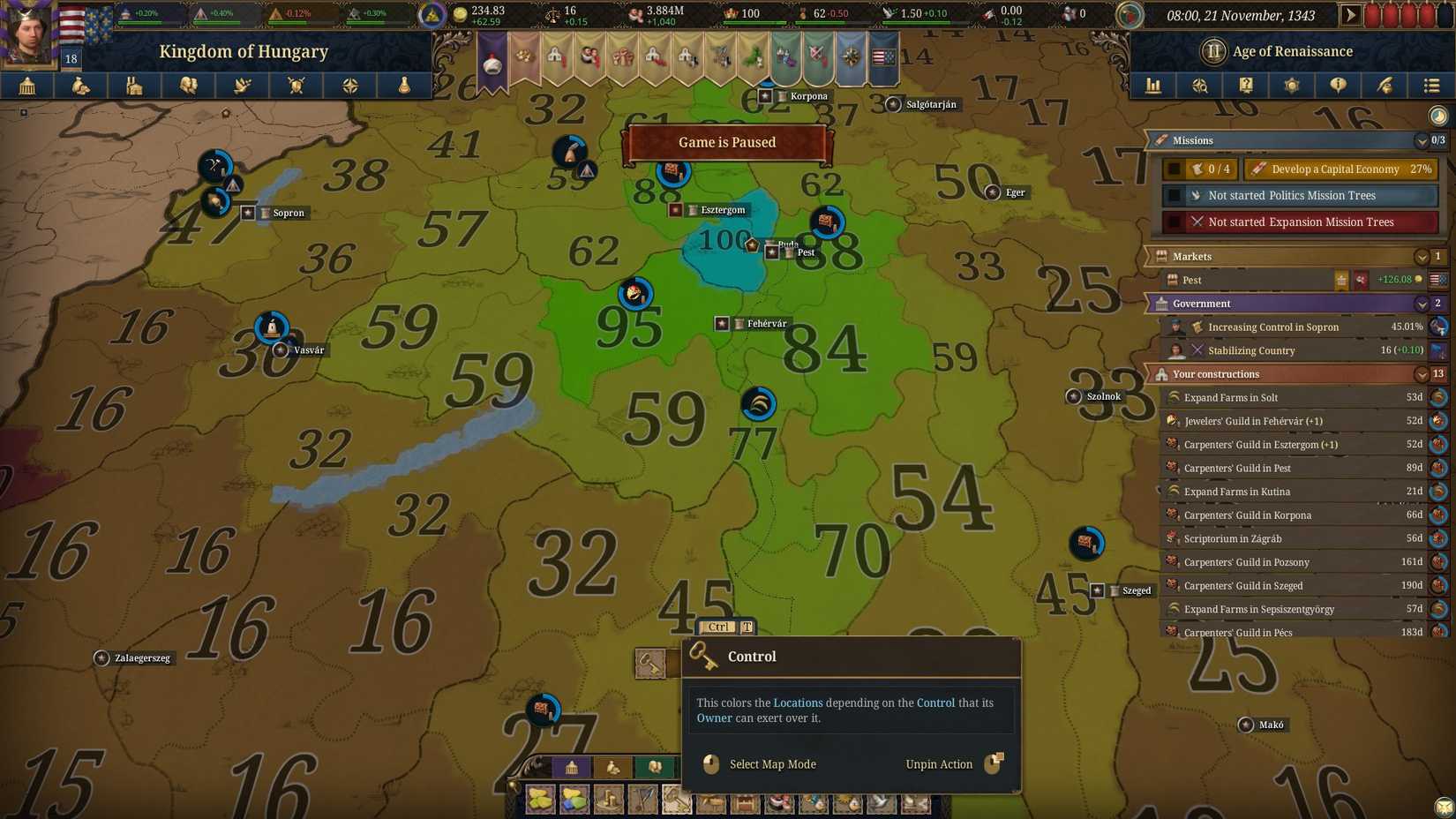 europa universalis 5 crown power increase