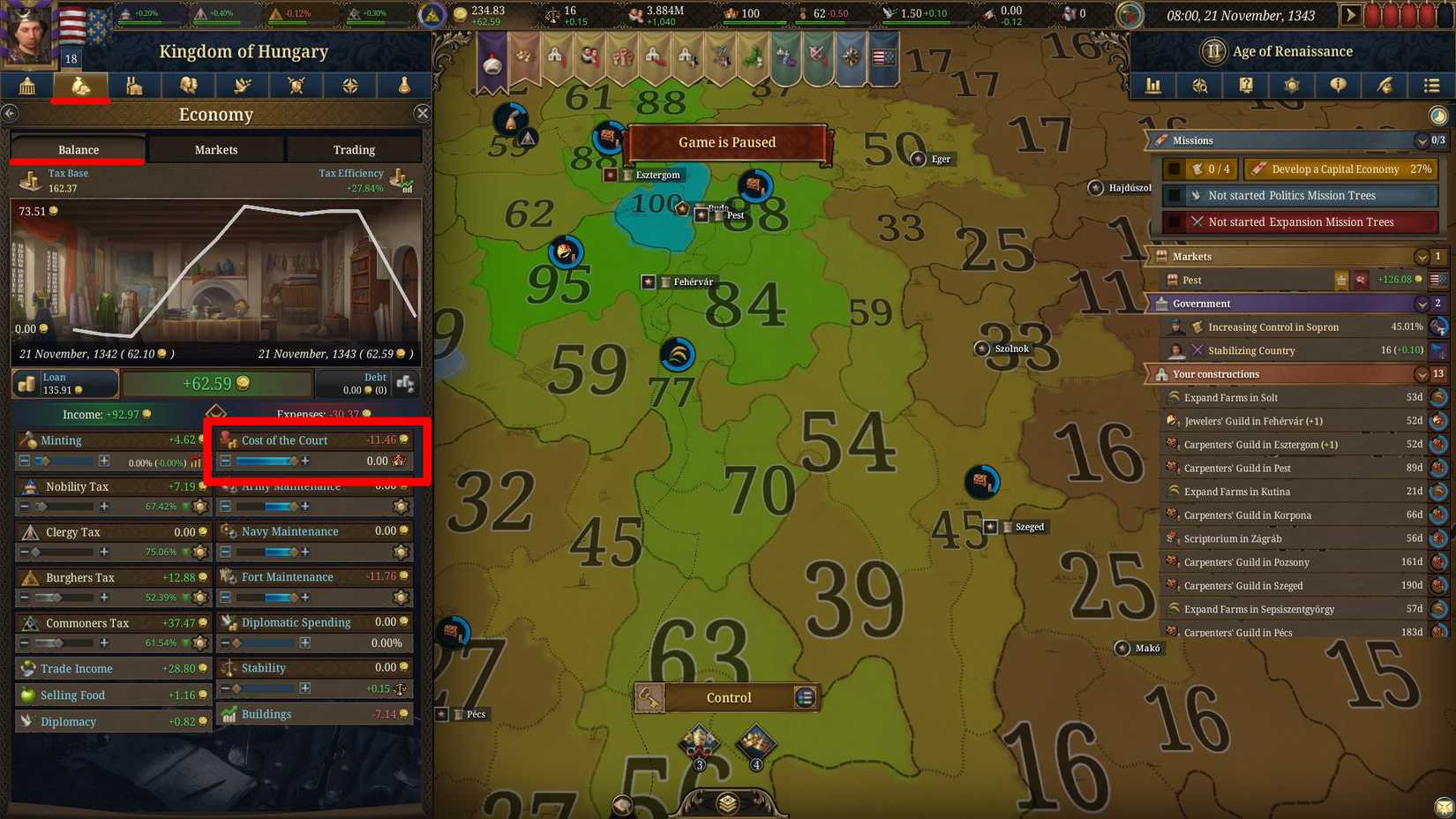 europa universalis 5 crown power increase