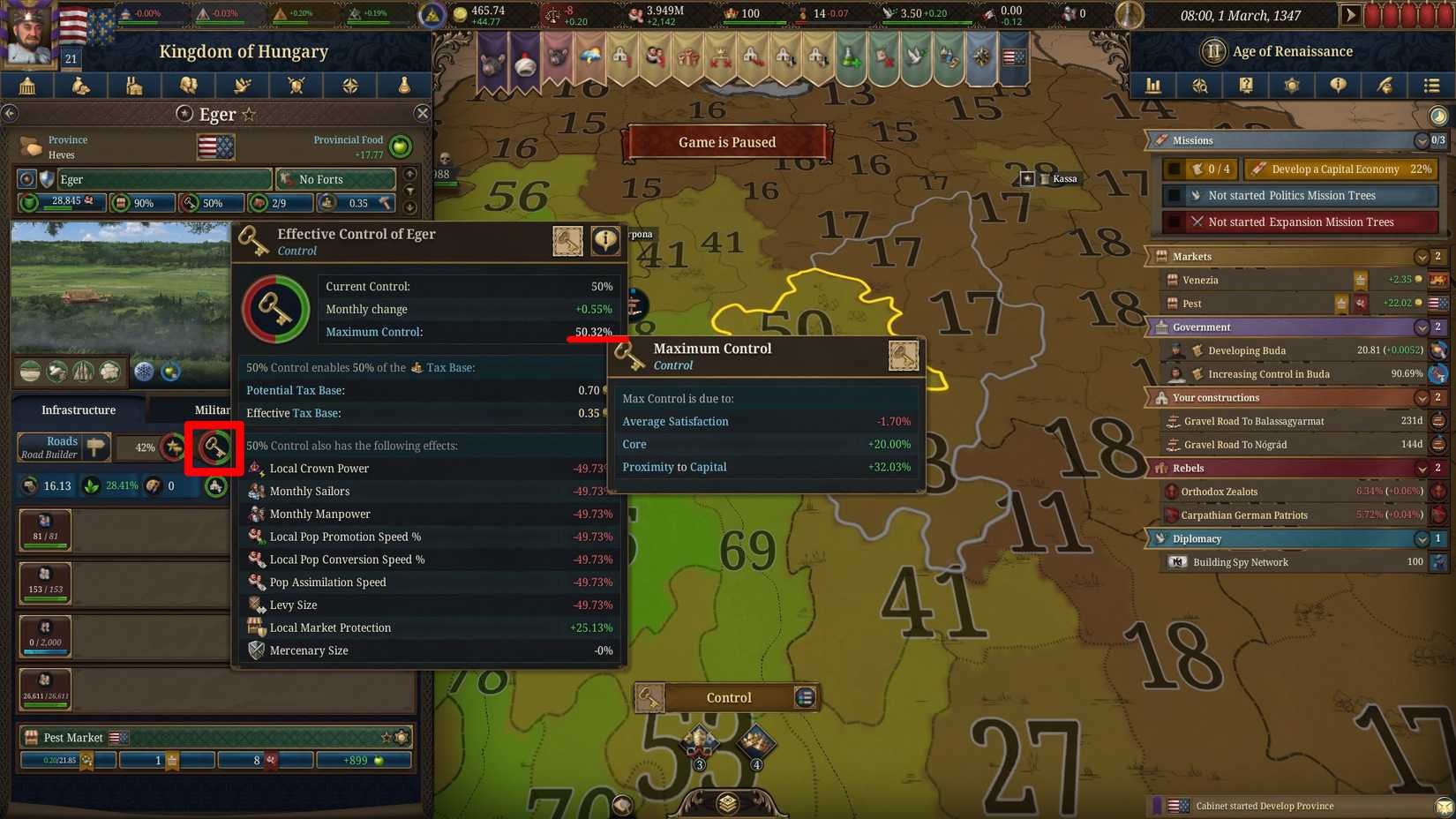 Eu5 Control How to Increase Control (& Reduce Proximity Cost) in Europa Universalis 5