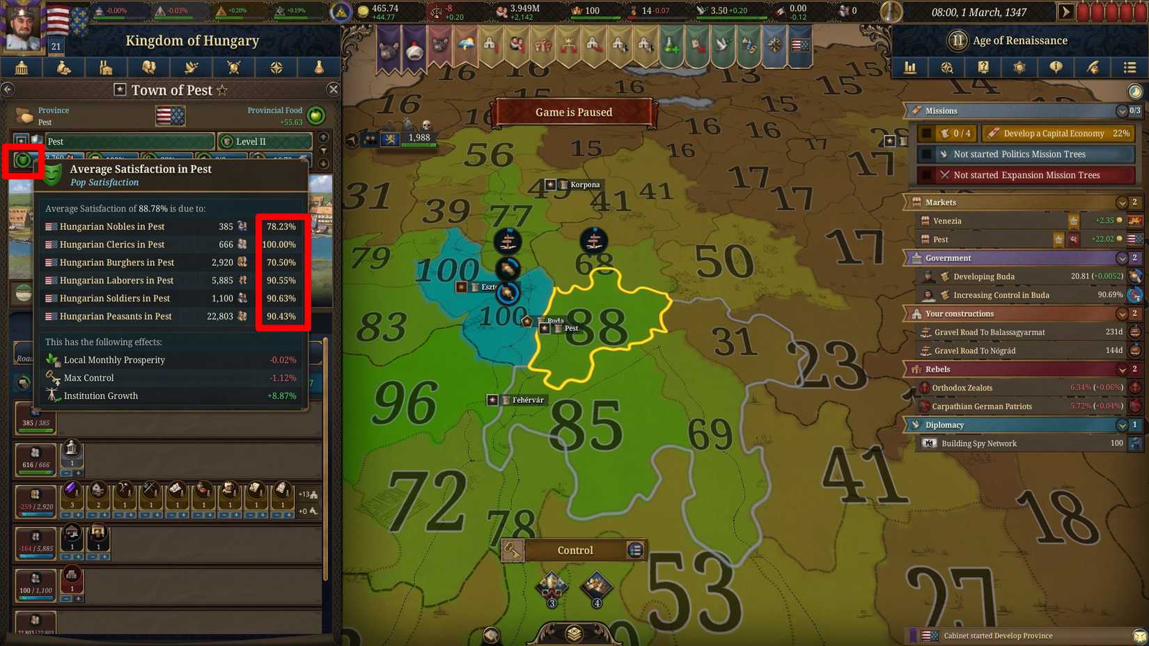 europa universalis 5 how to increase control