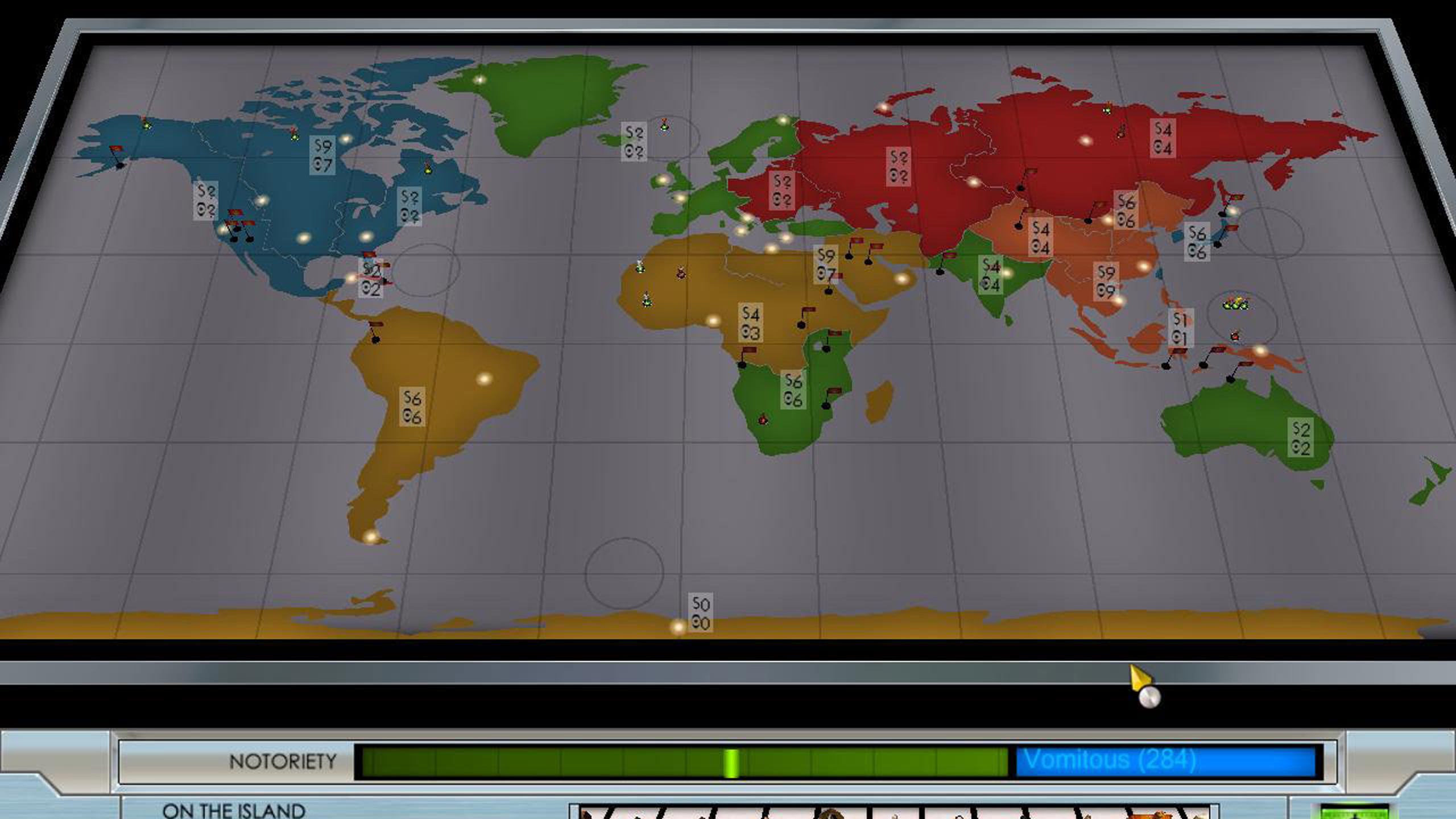 evil genius world map