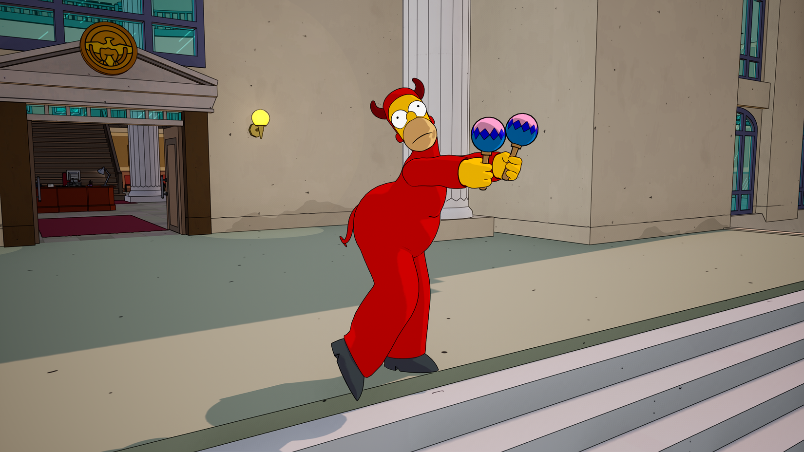 Confronto com Evil Homer em Fortnite