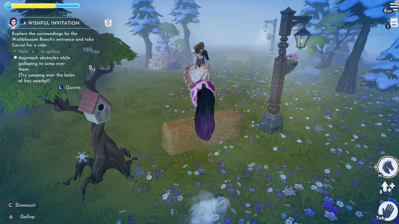 explore the world with horse in ddv disney dreamlight valley