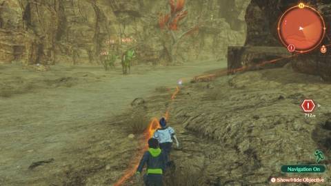 Exploring a desert area in Xenoblade Chronicles 3