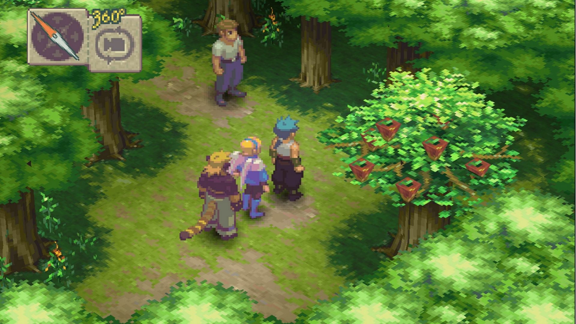 Exploring a dungeon in Breath of Fire 4