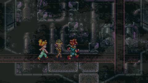 Exploring a dungeon in Chrono Trigger
