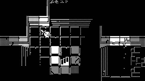 Exploring a dungeon in Minit