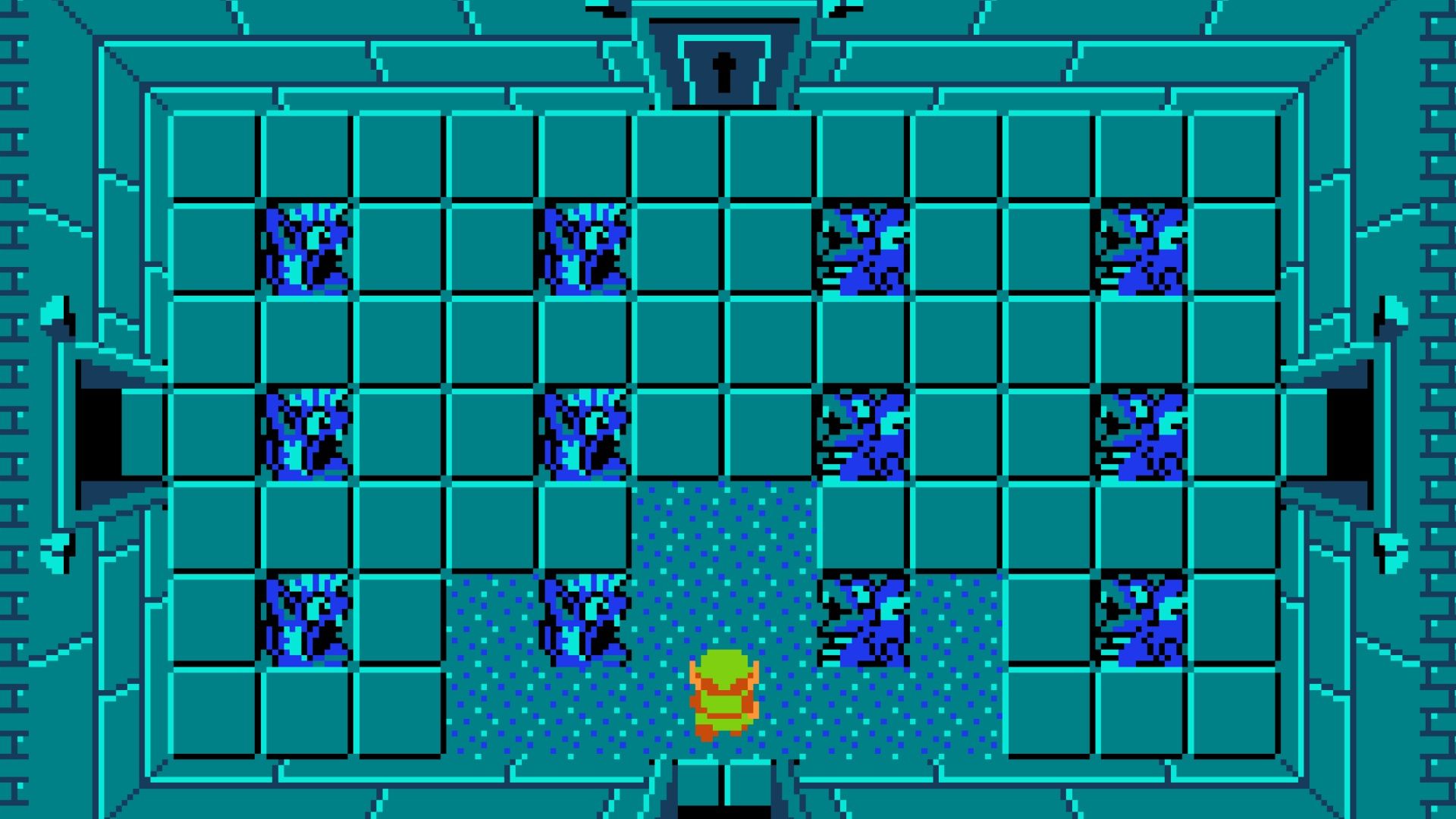 Exploring a dungeon in The Legend Of Zelda (NES)