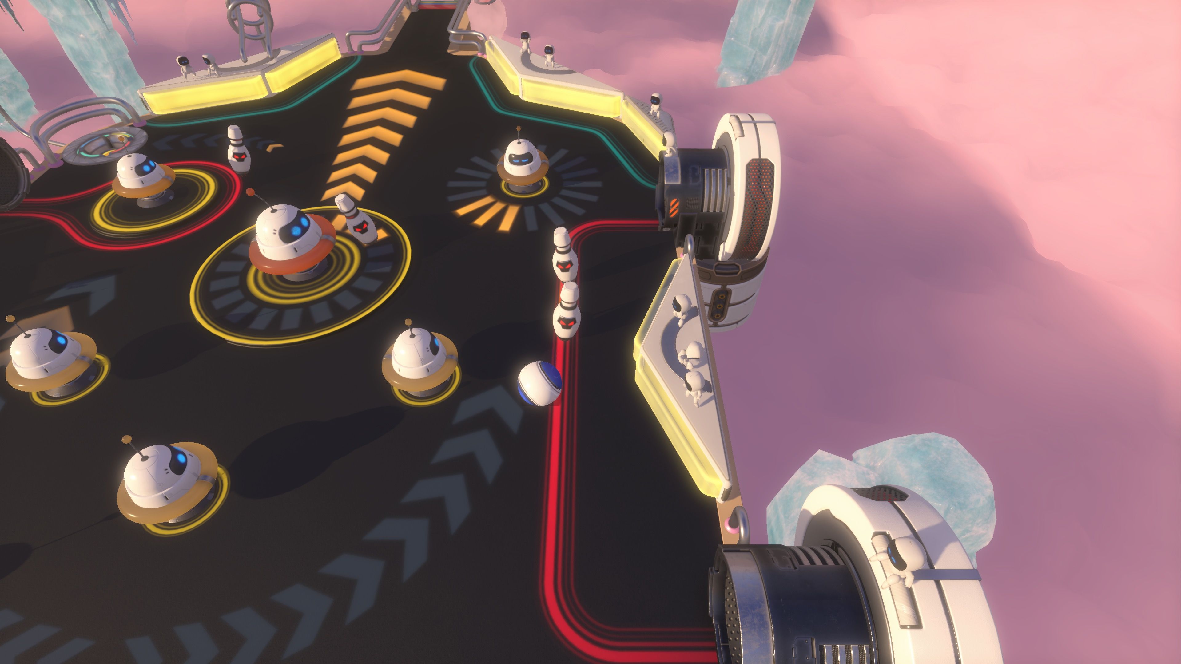 Exploring a level as a ball in Astro’s Playroom