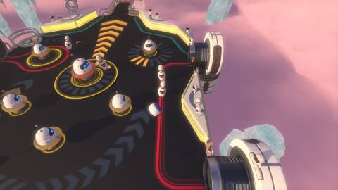 Exploring a level as a ball in Astro’s Playroom