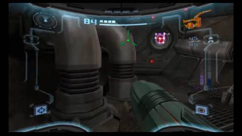 Exploring a level in Metroid Prime 2 Echoes