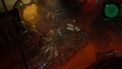 Exploring a level in The Ascent