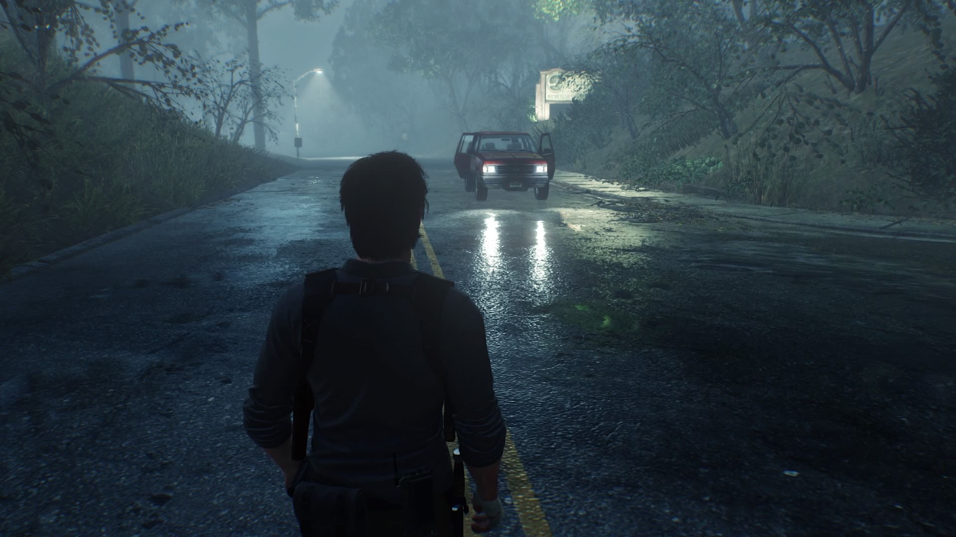 Exploring a street in The Evil Within 2