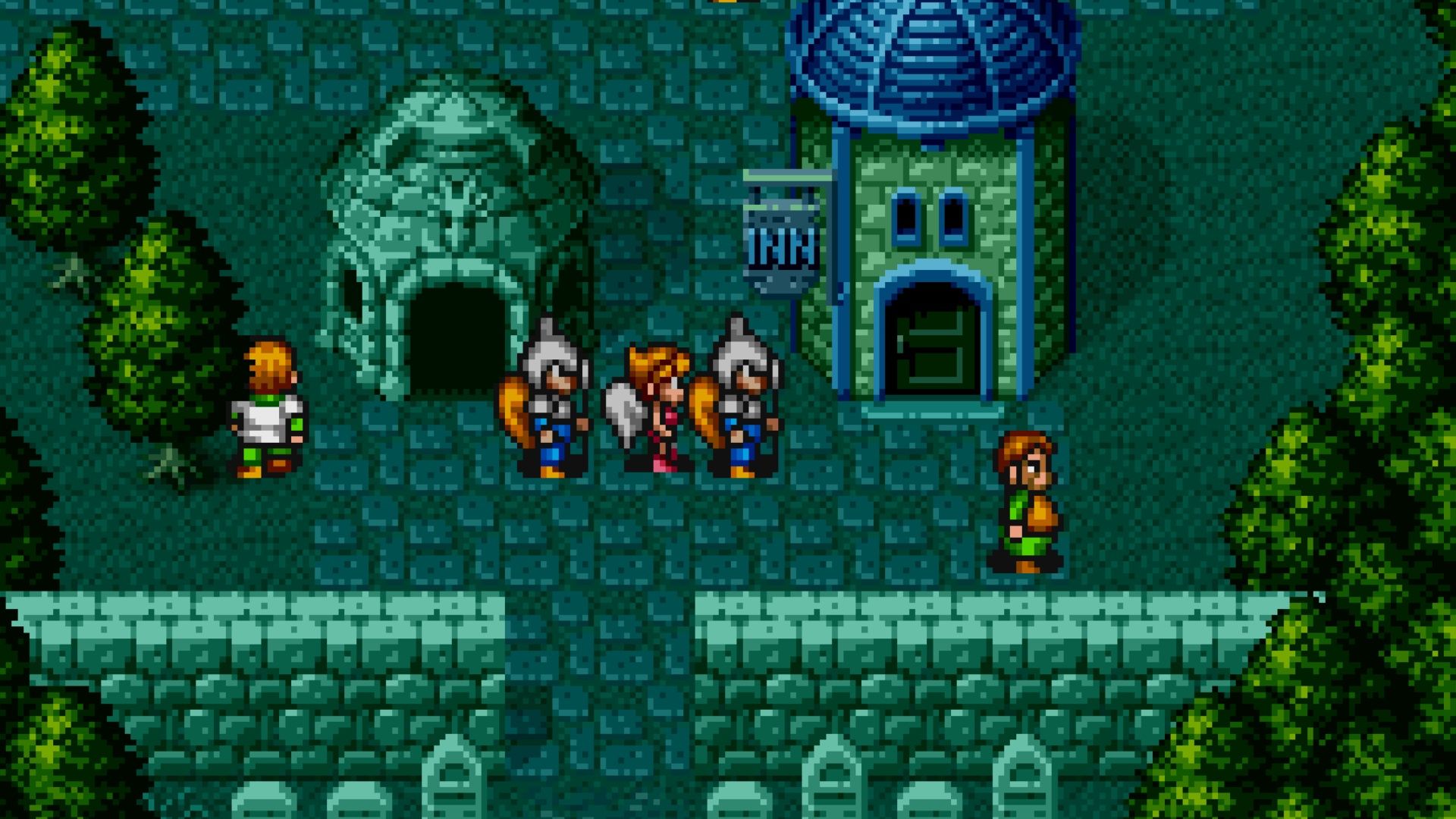 Exploring a town in Breath Of Fire (SNES)