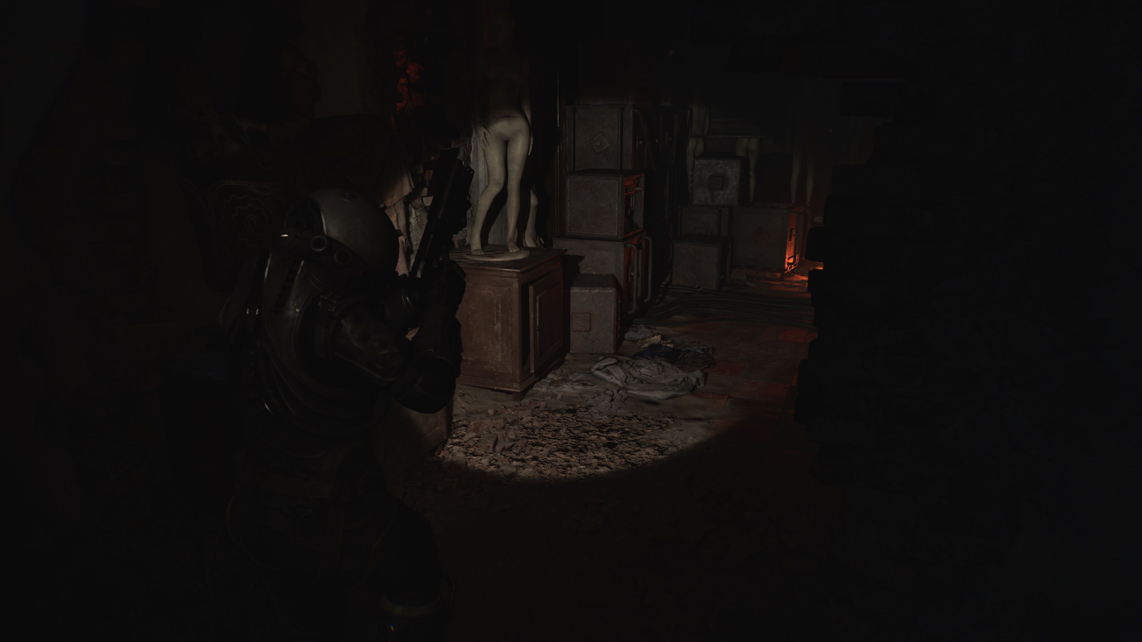 Exploring in the dark in Cronos The New Dawn