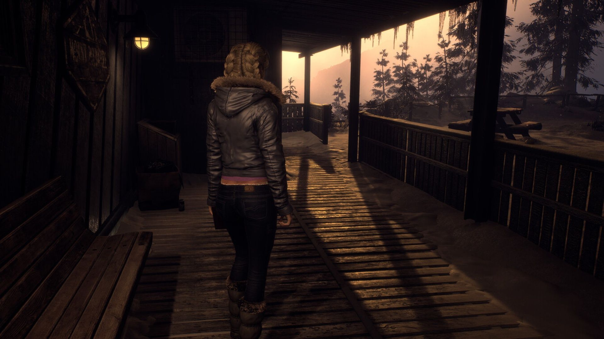 Exploring outdoors in Until Dawn