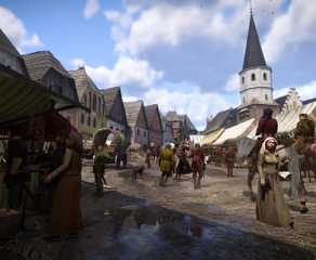 Exploring the city in Kingdom Come Deliverance 2