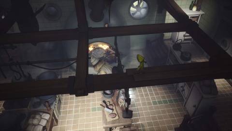 Exploring the rafters in Little Nightmares (2017)