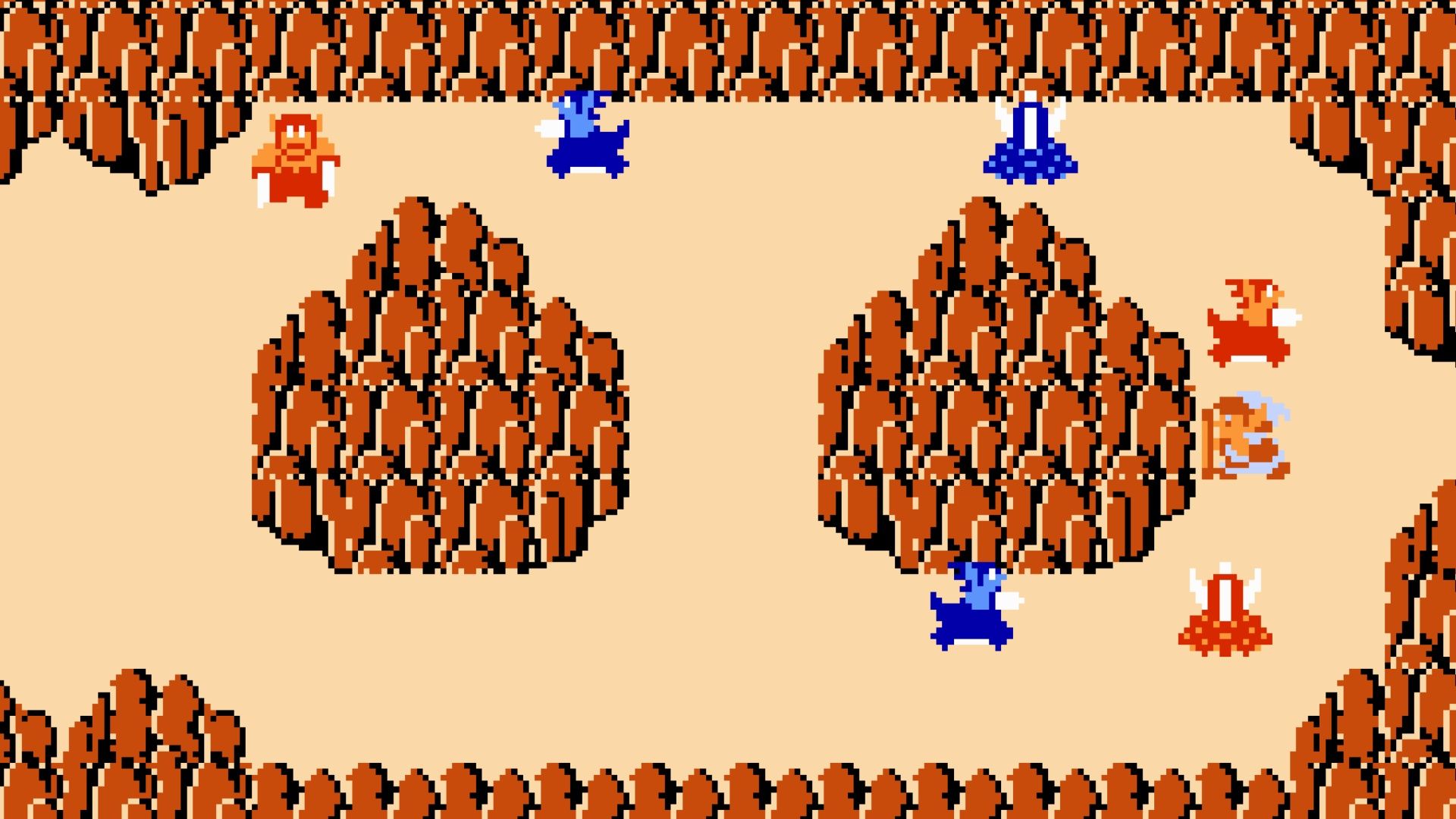 Exploring the world in The Legend Of Zelda (NES)