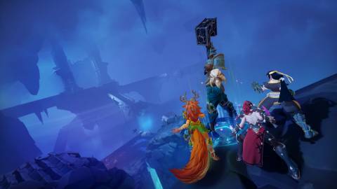 fellowhip characters looking down