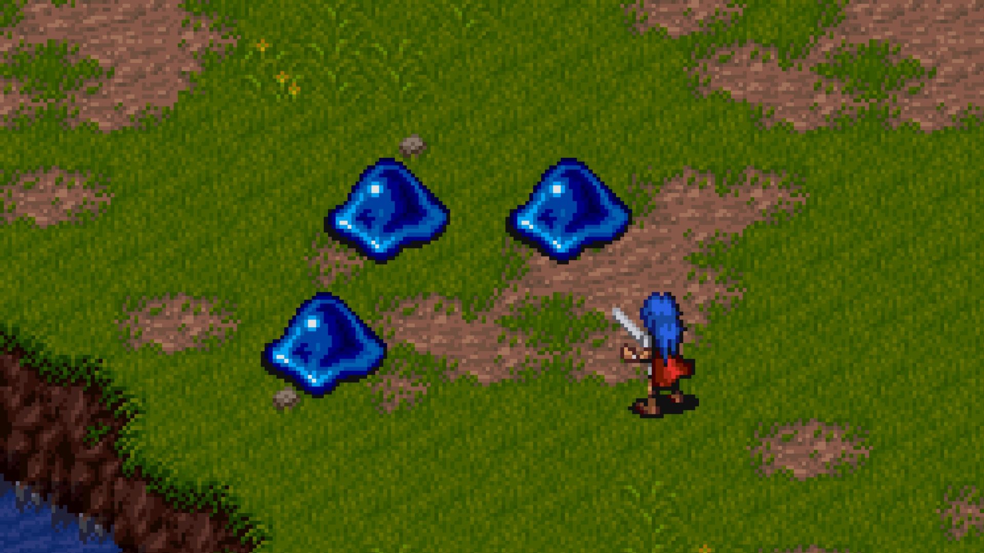Fighting a battle in Breath Of Fire (SNES)