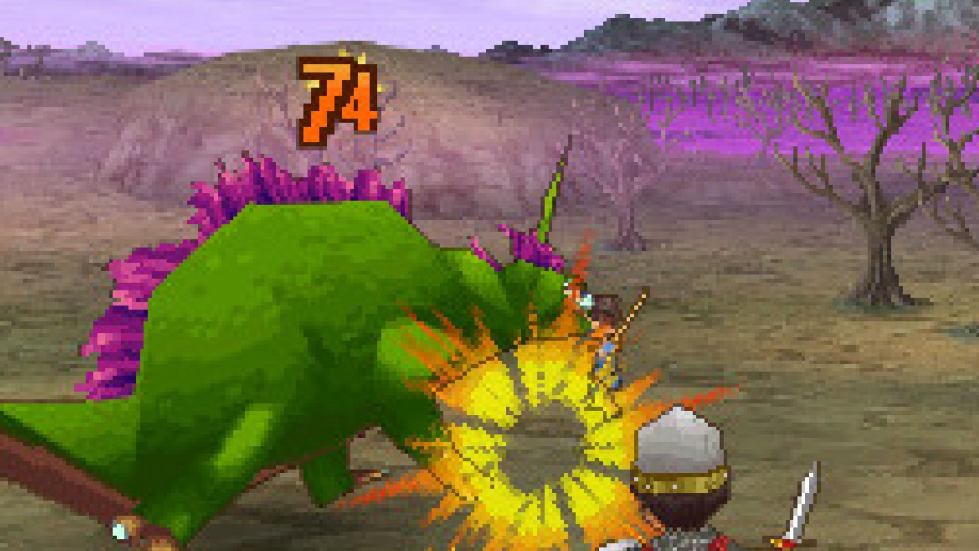 Fighting a battle in Dragon Quest 9 Sentinels of the Starry Skies