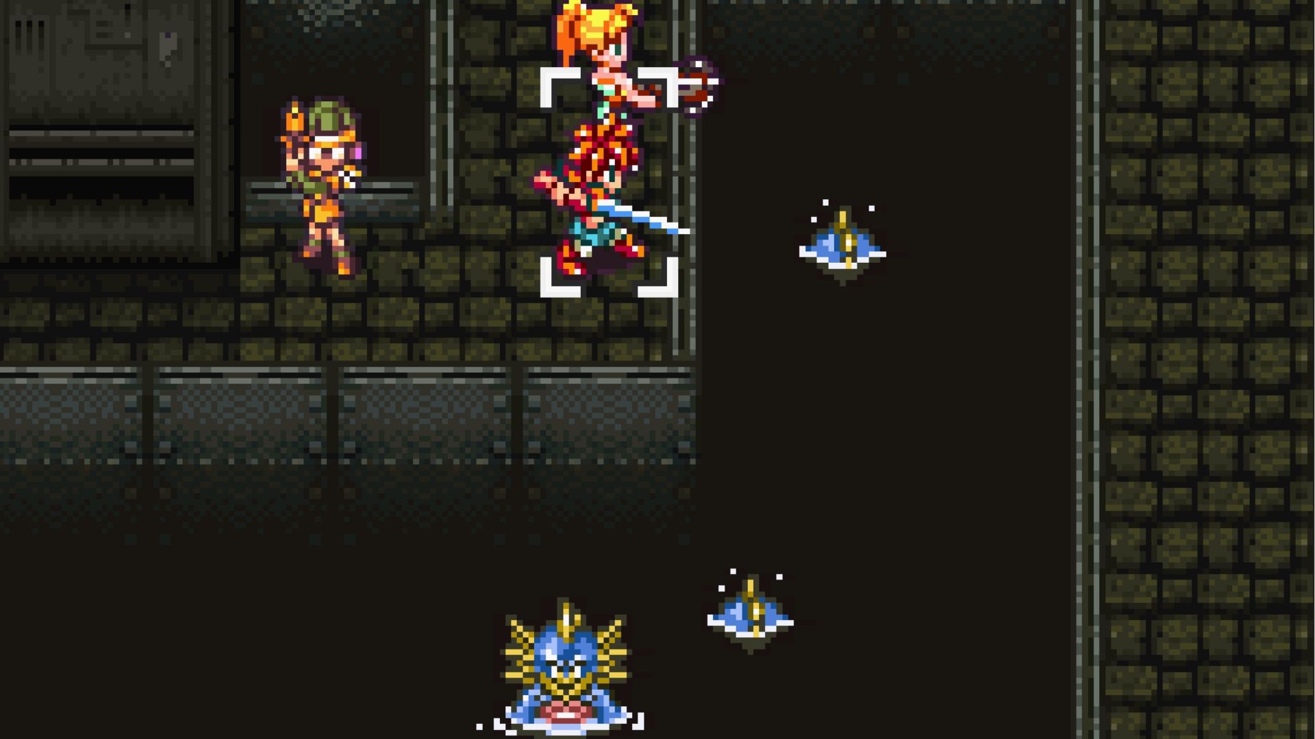 Fighting a sewer battle in Chrono Trigger