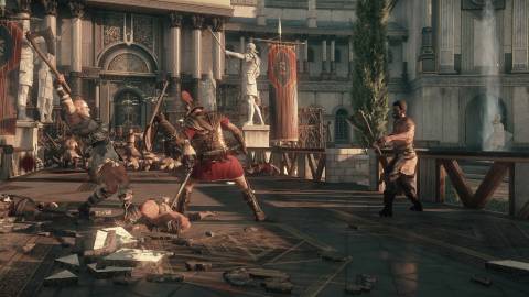 Fighting enemies in Ryse Son of Rome