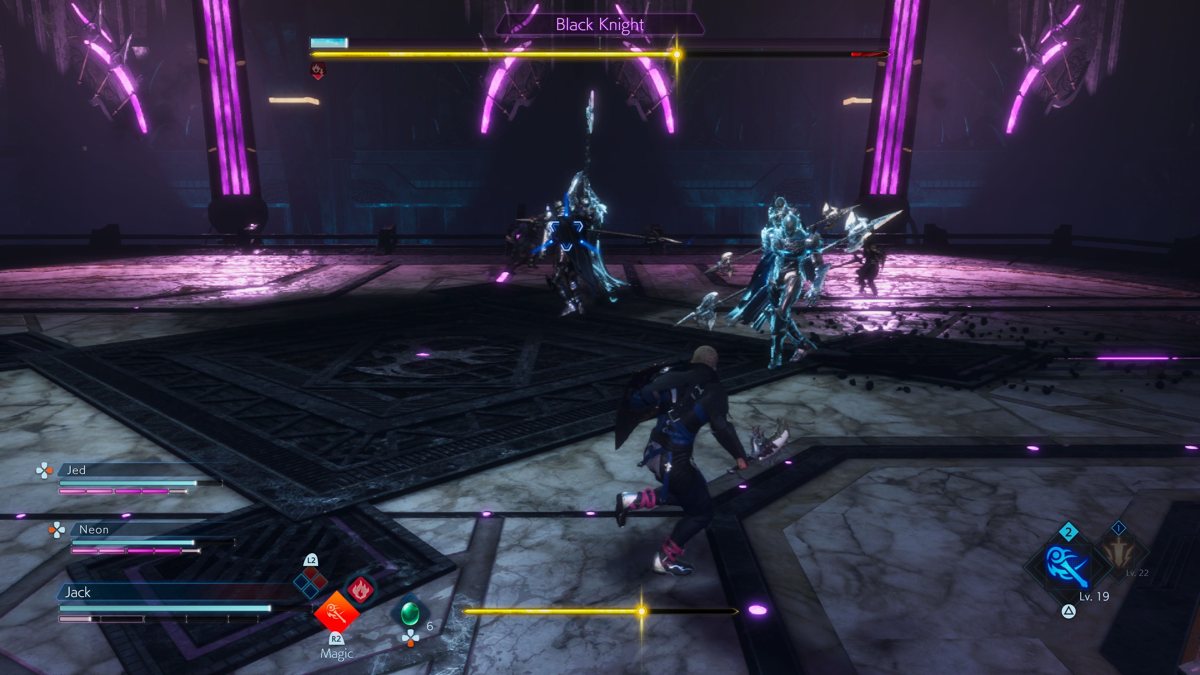 Fighting enemies in Stranger of Paradise Final Fantasy Origin