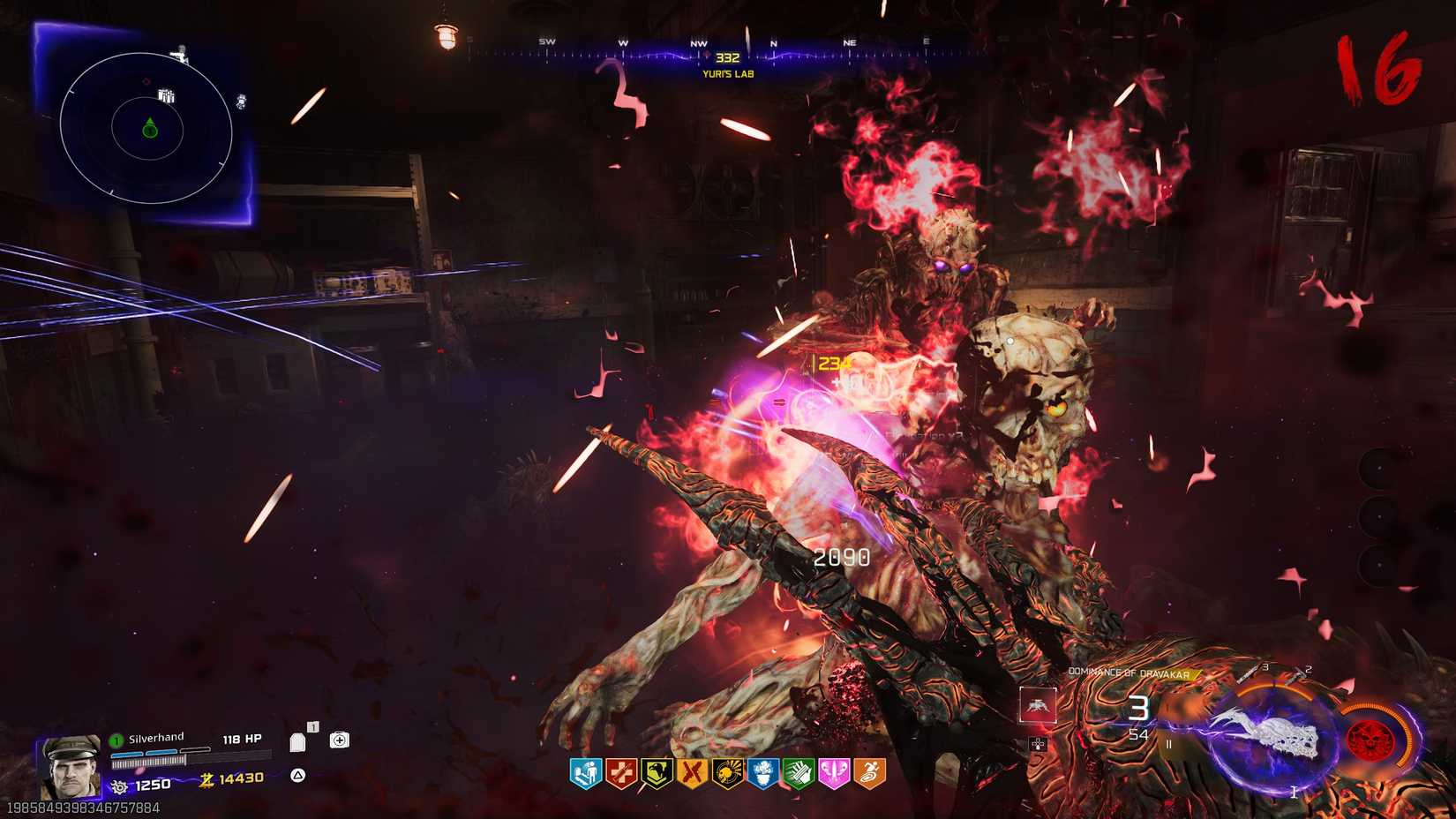 fighting off zombies